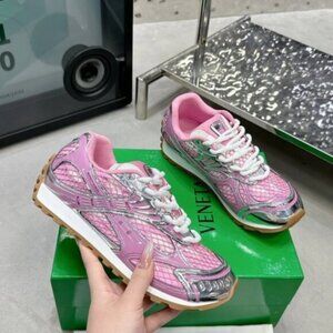 Sporty Chic BV Purple Mesh Trainers